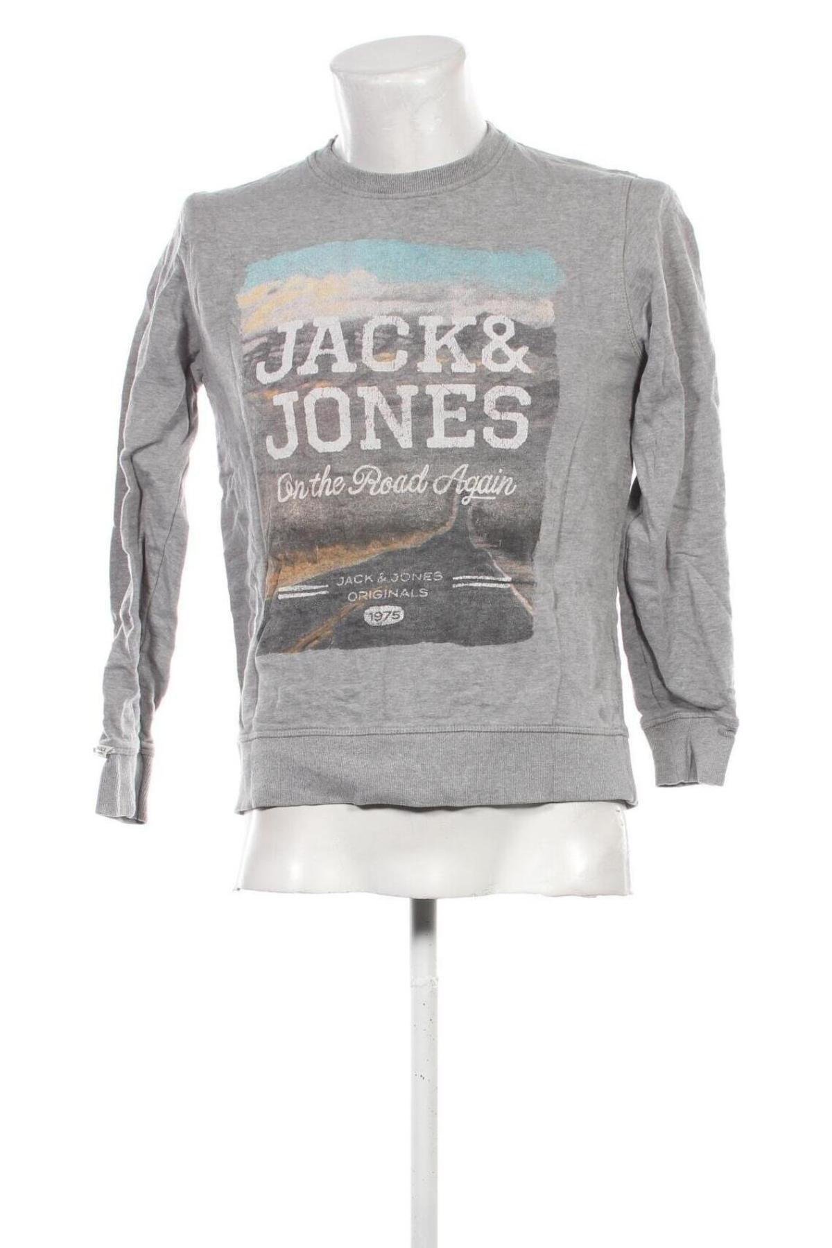 Ανδρική μπλούζα Originals By Jack & Jones, Μέγεθος M, Χρώμα Γκρί, Τιμή 14,49 €