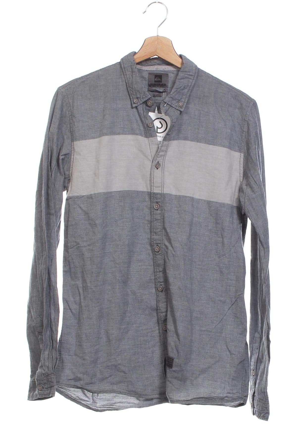 Herrenhemd Quiksilver, Größe L, Farbe Grau, Preis € 17,39