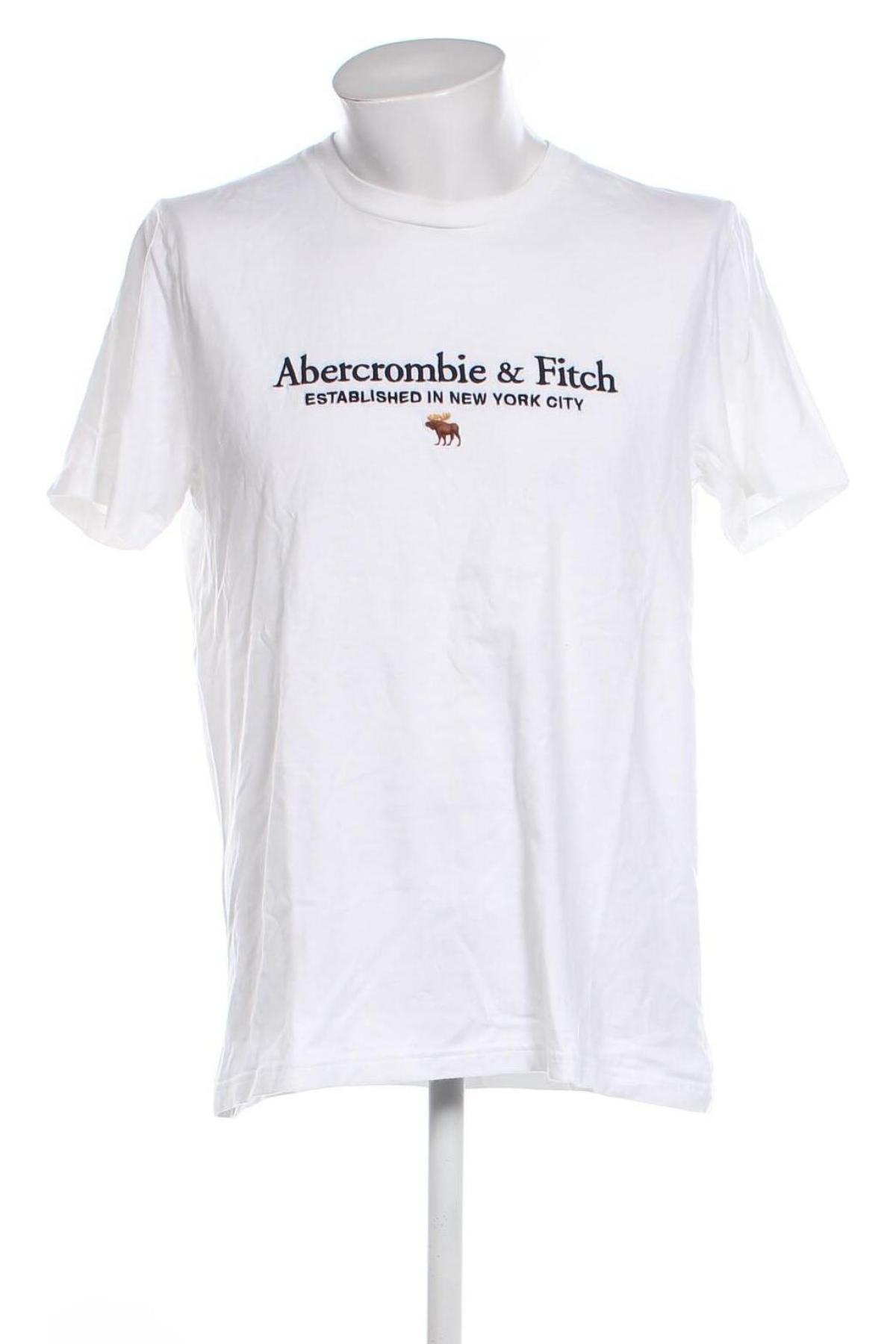 Pánské tričko  Abercrombie & Fitch, Velikost L, Barva Bílá, Cena  198,00 Kč