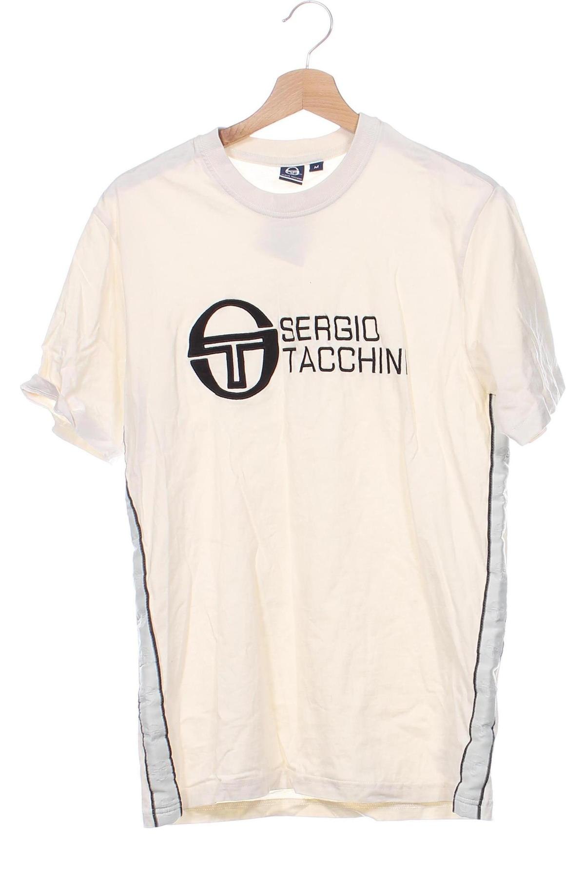 Herren T-Shirt Sergio Tacchini, Größe M, Farbe Ecru, Preis € 25,62