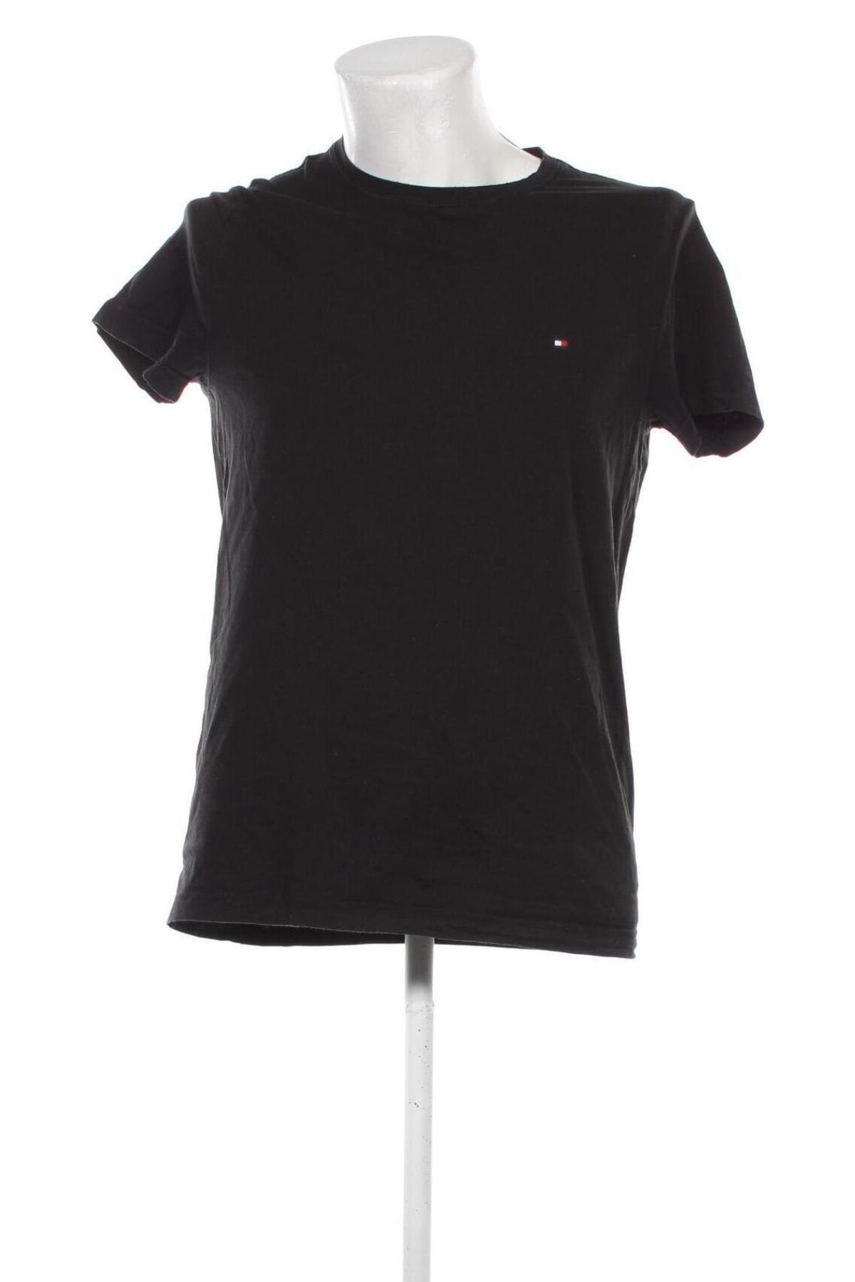 Ανδρικό t-shirt Tommy Hilfiger, Μέγεθος L, Χρώμα Μαύρο, Τιμή 35,99 €