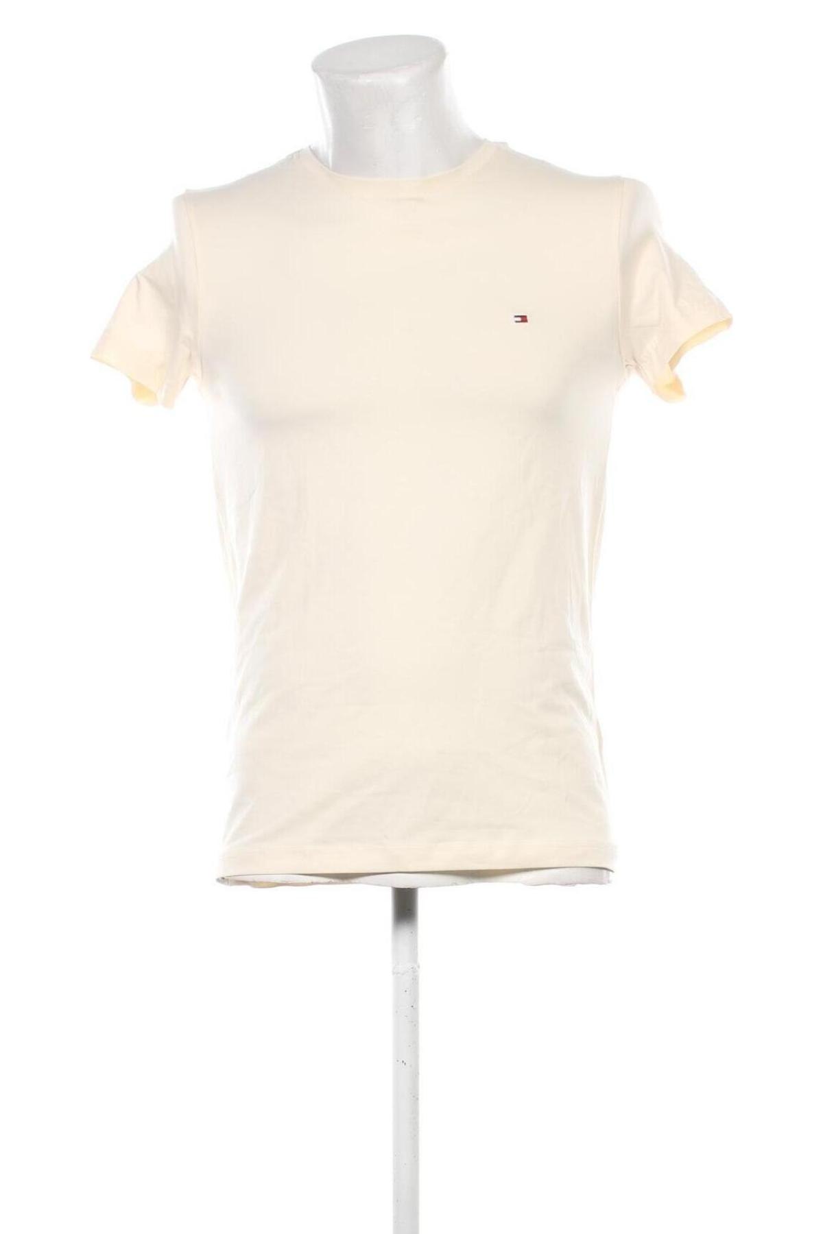 Ανδρικό t-shirt Tommy Hilfiger, Μέγεθος S, Χρώμα Εκρού, Τιμή 50,99 €