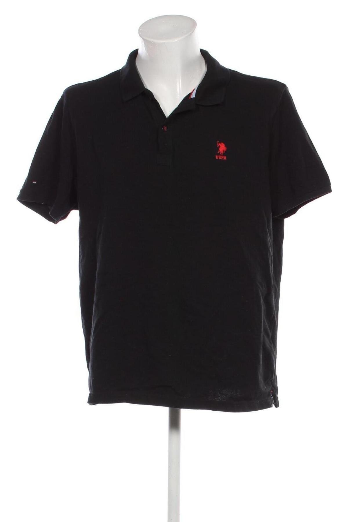 Ανδρικό t-shirt U.S. Polo Assn., Μέγεθος 3XL, Χρώμα Μαύρο, Τιμή 29,99 €