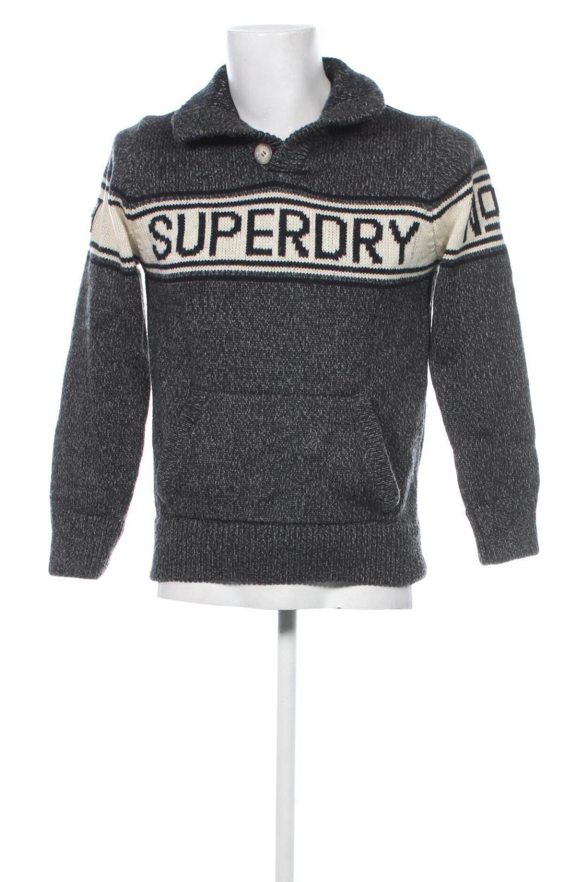 Ανδρικό πουλόβερ Superdry, Μέγεθος M, Χρώμα Γκρί, Τιμή 20,99 €