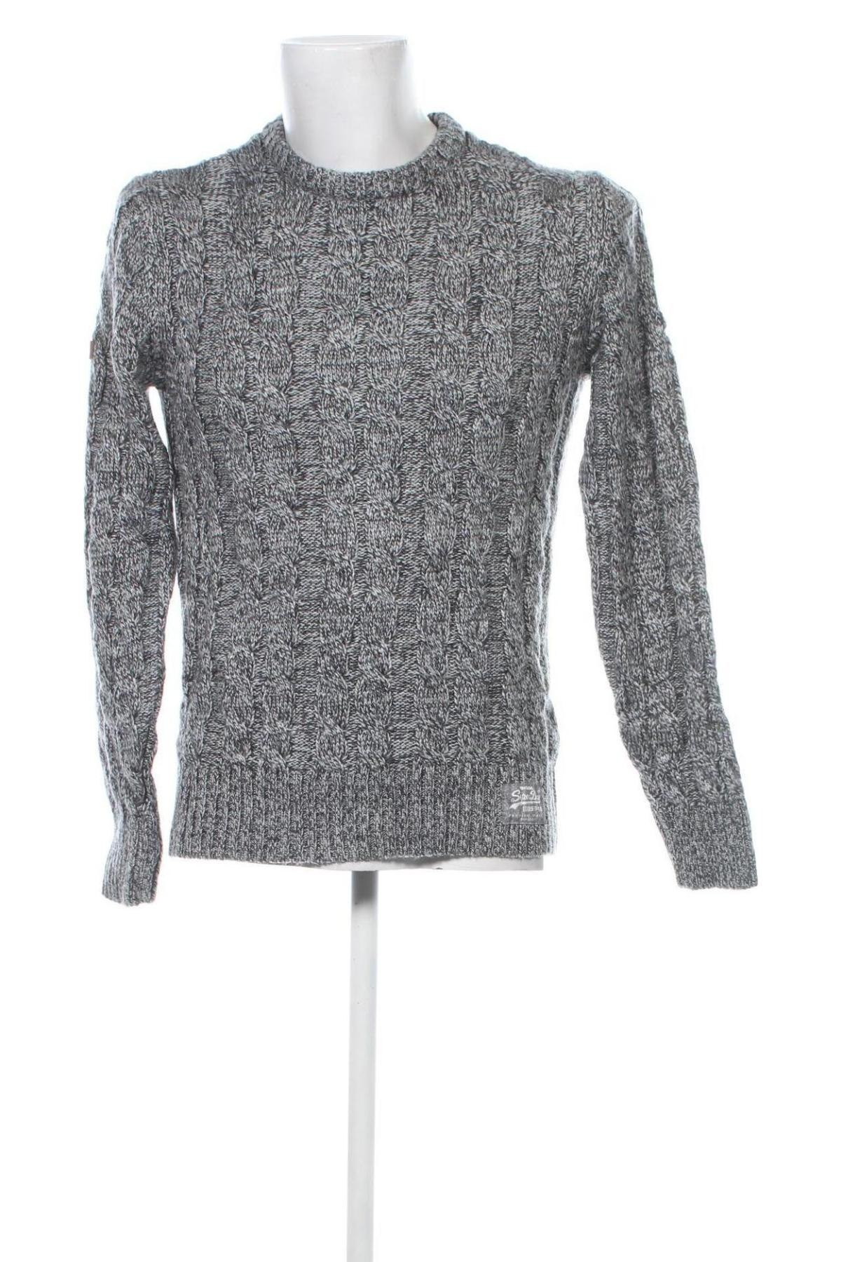 Herrenpullover Superdry, Größe M, Farbe Grau, Preis 32,99 €