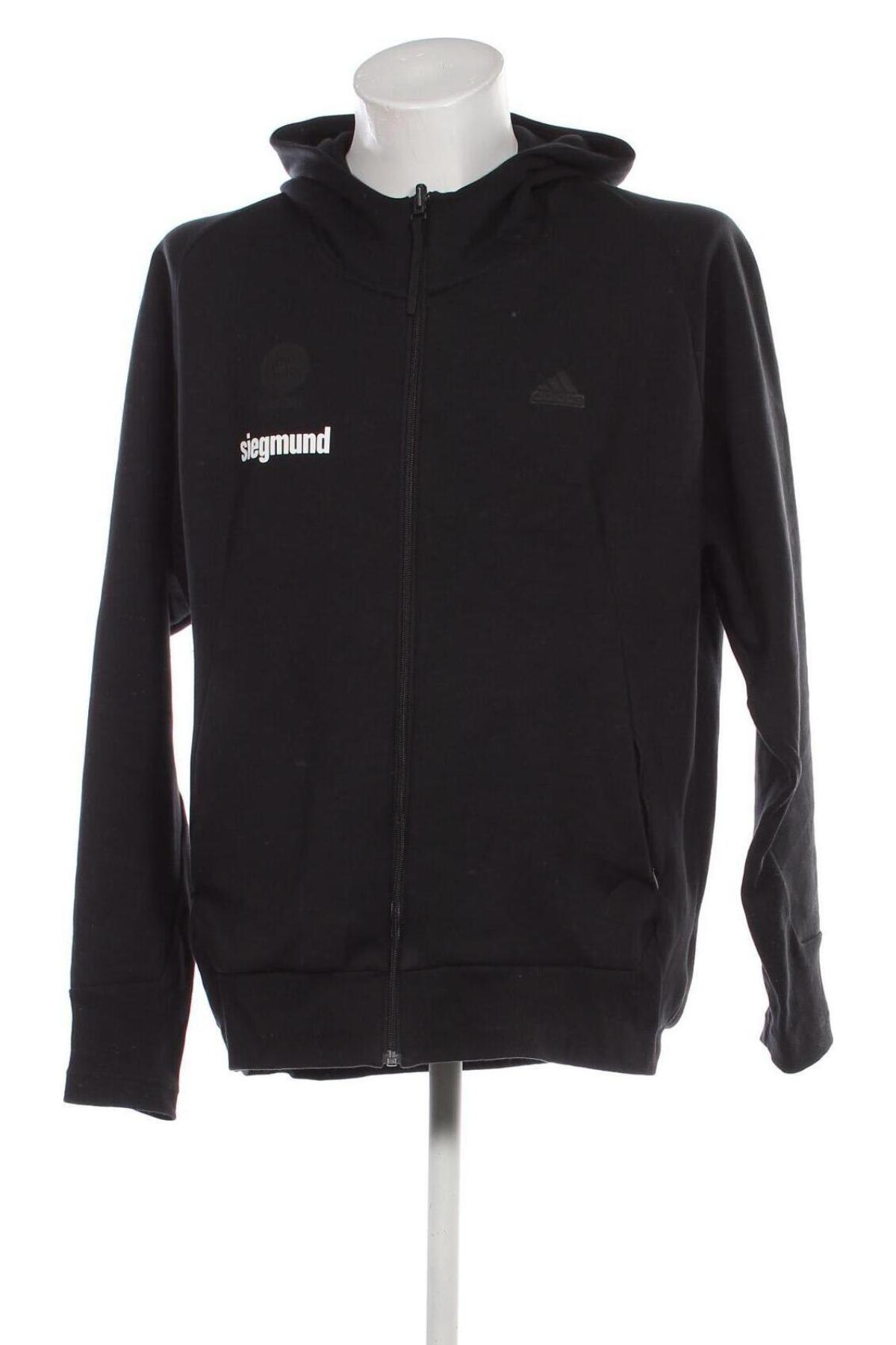 Herren Sweatshirt Adidas, Größe L, Farbe Schwarz, Preis 31,99 €