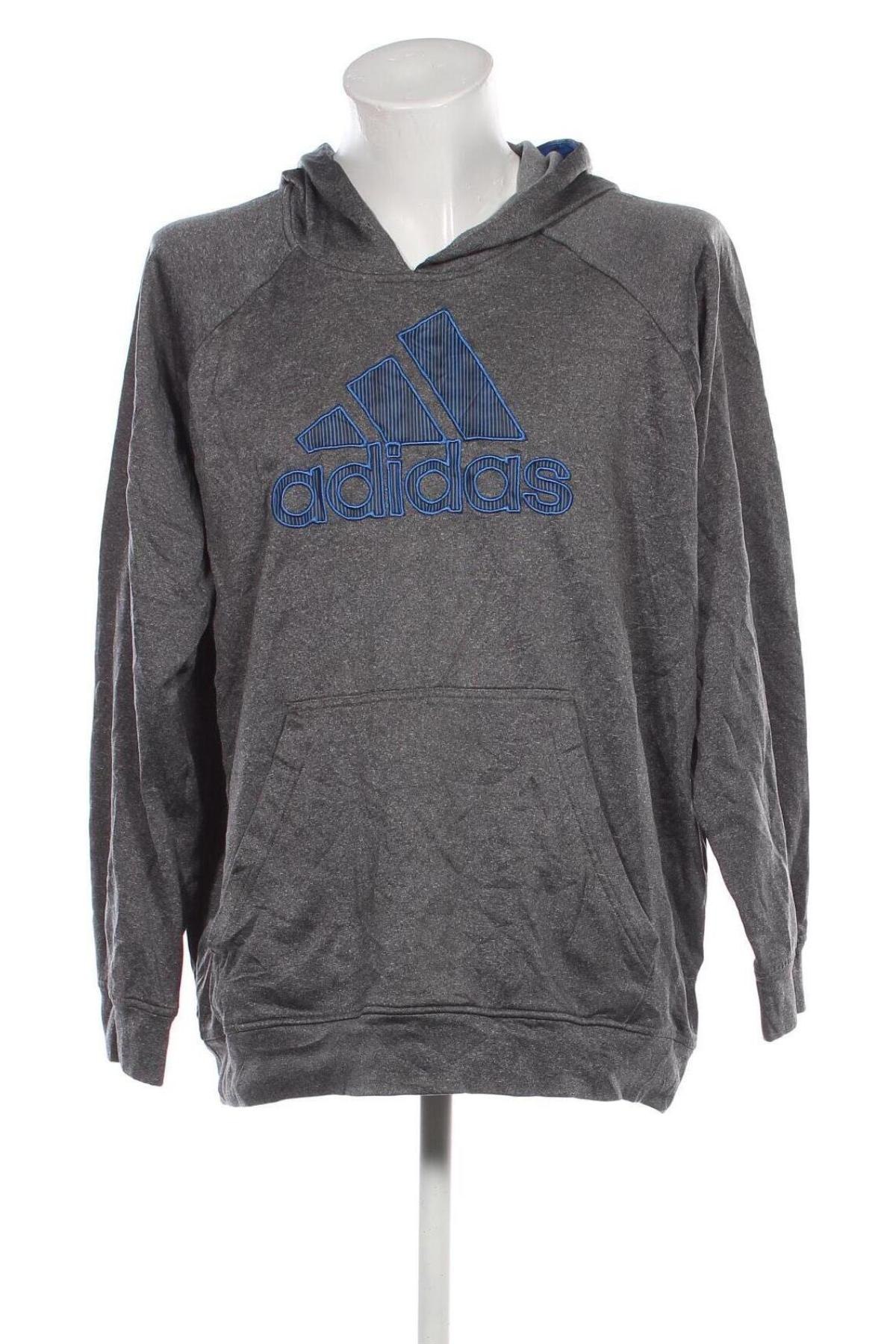 Ανδρικό φούτερ Adidas, Μέγεθος XXL, Χρώμα Γκρί, Τιμή 34,49 €