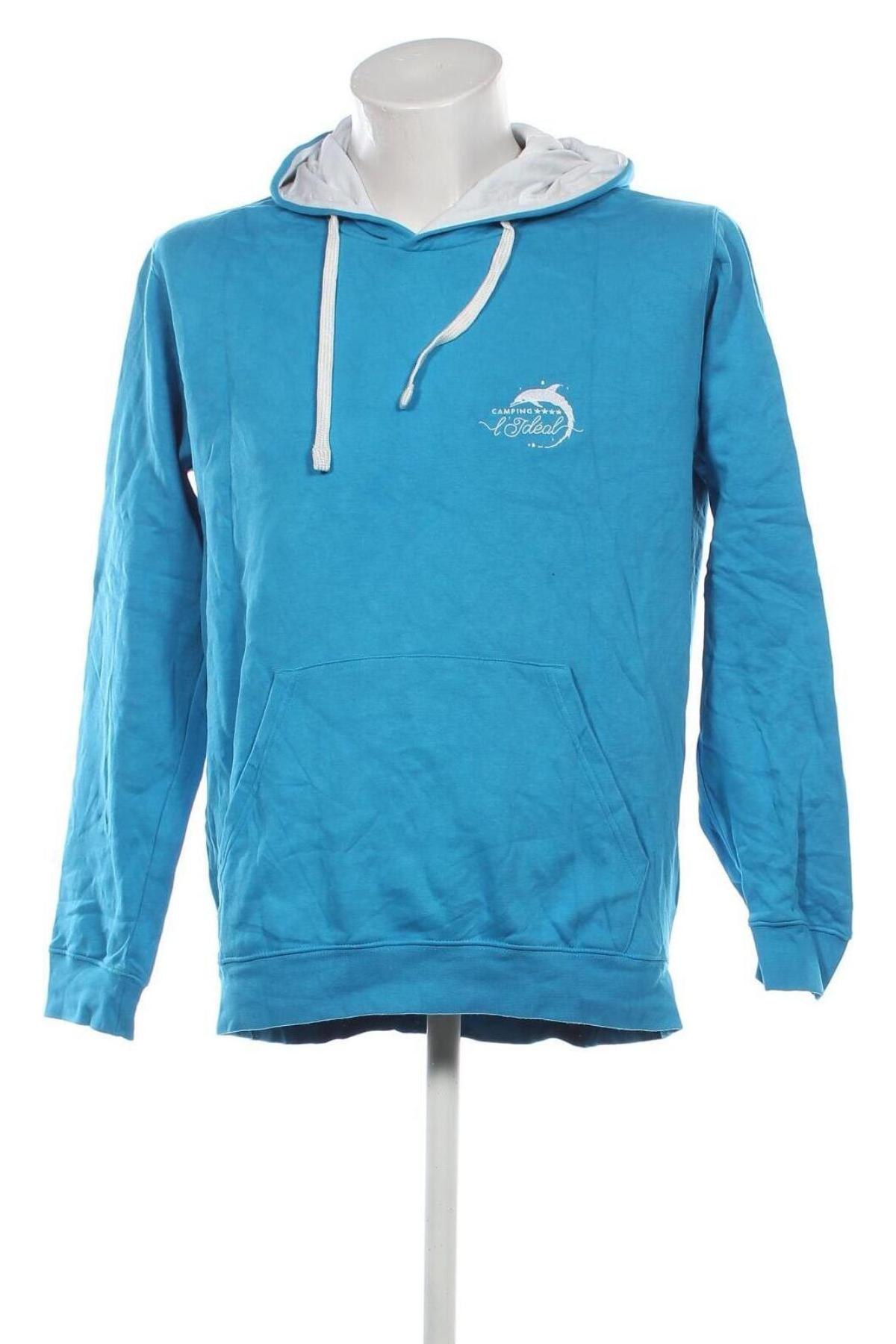 Herren Sweatshirt Kariban, Größe M, Farbe Blau, Preis 27,49 €