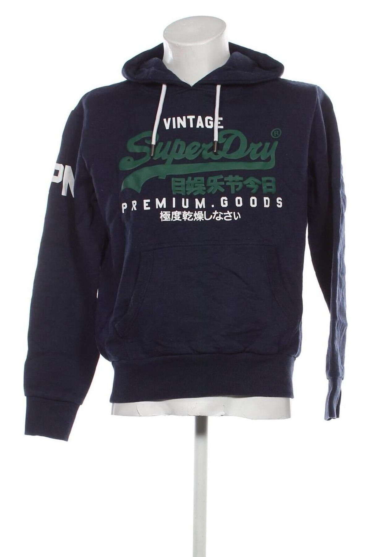 Herren Sweatshirt Superdry, Größe L, Farbe Blau, Preis € 32,99