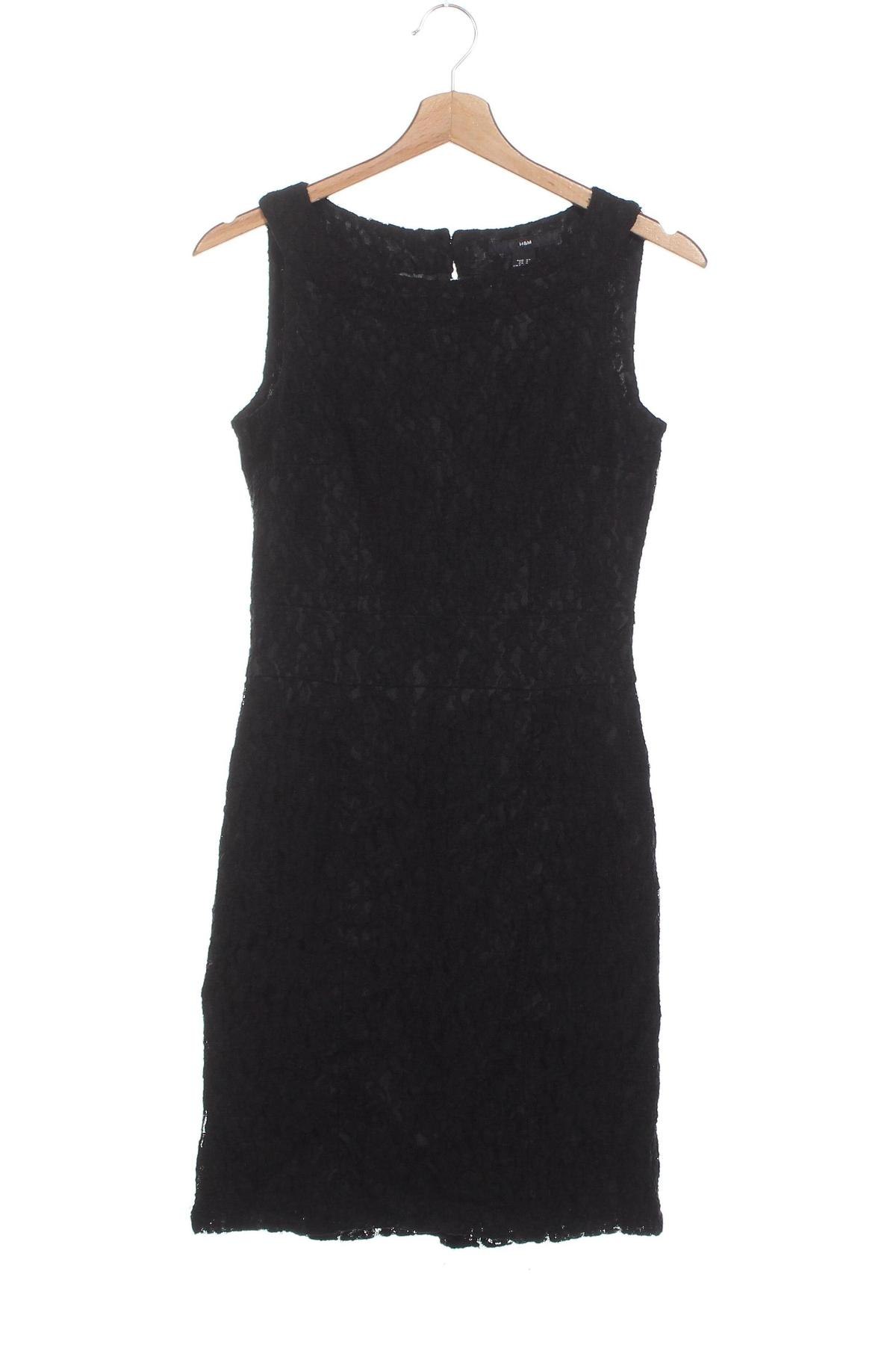 Kleid H&M, Größe XS, Farbe Schwarz, Preis 9,99 €