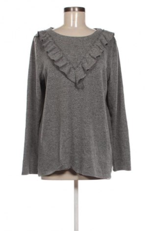 Γυναικεία μπλούζα Free Quent, Μέγεθος XL, Χρώμα Γκρί, Τιμή 14,99 €