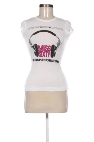 Γυναικείο t-shirt Miss Sixty, Μέγεθος XS, Χρώμα Λευκό, Τιμή 14,00 €