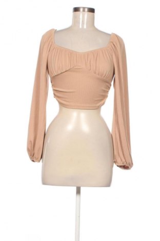 Γυναικεία μπλούζα SHEIN, Μέγεθος S, Χρώμα  Μπέζ, Τιμή 10,00 €