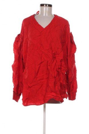 Női blúz Selection By Ulla Popken, Méret 4XL, Szín Piros, Ár 7 299 Ft