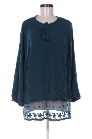 Damen Shirt Ulla Popken, Größe 3XL, Farbe Blau, Preis € 17,00