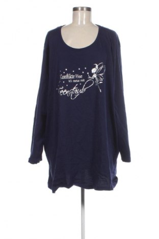 Γυναικεία μπλούζα Ulla Popken, Μέγεθος 5XL, Χρώμα Μπλέ, Τιμή 23,99 €