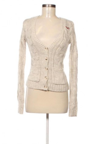 Damen Strickjacke Hollister, Größe XS, Farbe Beige, Preis € 12,99
