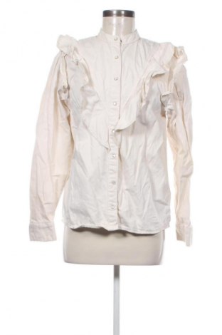 Γυναικείο πουκάμισο Mango, Μέγεθος S, Χρώμα Εκρού, Τιμή 13,99 €