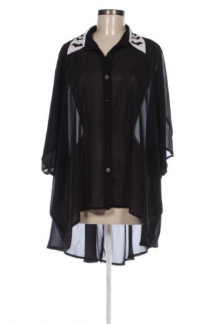Дамска риза Romwe, Размер M, Цвят Черен, Цена 12,69 €