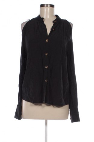 Γυναικείο πουκάμισο SHEIN, Μέγεθος L, Χρώμα Μαύρο, Τιμή 13,00 €