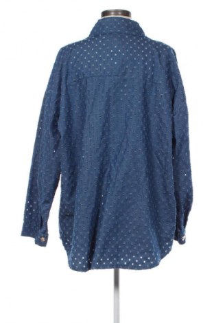 Γυναικείο πουκάμισο Unbranded, Μέγεθος 3XL, Χρώμα Μπλέ, Τιμή 13,00 €