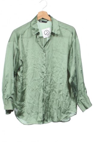 Damenbluse Zara, Größe XS, Farbe Grün, Preis € 9,99