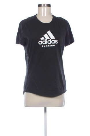 Γυναικείο t-shirt Adidas, Μέγεθος M, Χρώμα Μαύρο, Τιμή 14,00 €