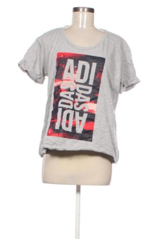 Дамска тениска Adidas, Размер L, Цвят Сив, Цена 14,31 €