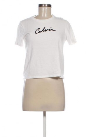 Damen T-Shirt Calvin Klein Jeans, Größe XS, Farbe Weiß, Preis 17,39 €