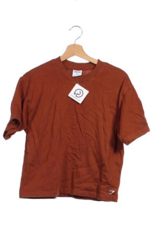 Damen T-Shirt Gymshark, Größe XXS, Farbe Braun, Preis € 9,00