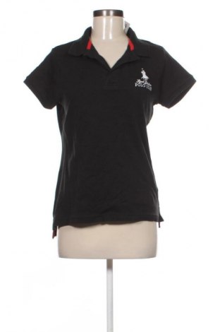 Γυναικείο t-shirt Polo Club, Μέγεθος M, Χρώμα Μαύρο, Τιμή 16,99 €