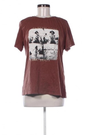 Damen T-Shirt Stradivarius, Größe L, Farbe Braun, Preis € 12,00