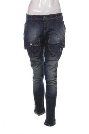 Damen Jeans Funky Staff, Größe L, Farbe Blau, Preis € 20,90