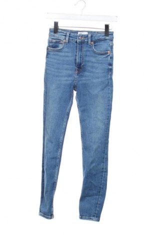 Blugi de femei Zara, Mărime XS, Culoare Albastru, Preț 72,99 Lei