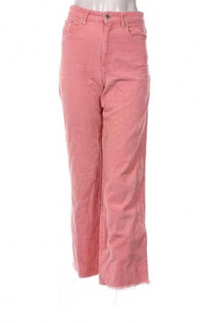 Női kordbársony nadrág Stradivarius, Méret S, Szín Hamurózsaszín, Ár 6 289 Ft