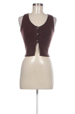 Γυναικείο γιλέκο Stradivarius, Μέγεθος XS, Χρώμα Καφέ, Τιμή 13,99 €