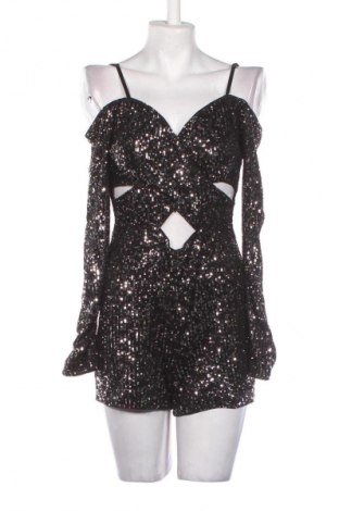 Дамски къс гащеризон Fb Sister, Размер S, Цвят Сребрист, Цена 8,18 €