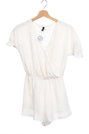 Kurzer Damenoverall H&M Divided, Größe XS, Farbe Ecru, Preis € 19,93