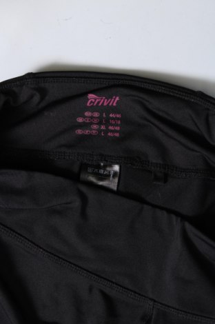Γυναικείο κολάν Crivit, Μέγεθος L, Χρώμα Μαύρο, Τιμή 11,74 €