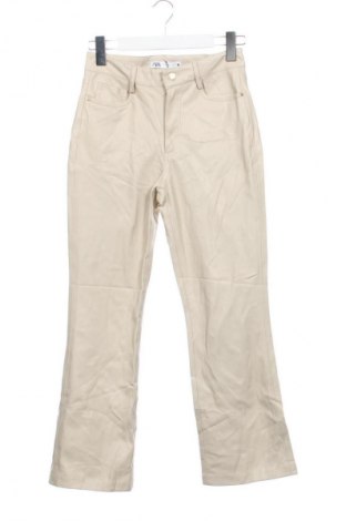 Damen Lederhose Zara, Größe S, Farbe Ecru, Preis € 62,99