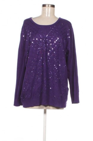 Γυναικείο πουλόβερ Helena Vera, Μέγεθος XL, Χρώμα Βιολετί, Τιμή 20,91 €