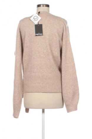Női pulóver Pieces, Méret L, Szín Bézs, Ár 13 223 Ft