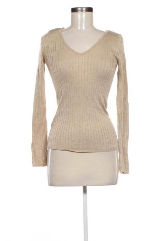 Дамски пуловер United Colors Of Benetton, Размер XS, Цвят Златист, Цена 17,38 €