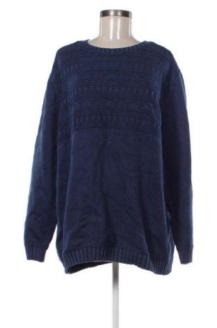 Γυναικείο πουλόβερ WoolOvers, Μέγεθος XXL, Χρώμα Μπλέ, Τιμή 17,99 €