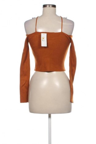 Дамски пуловер Zara, Размер S, Цвят Кафяв, Цена 31,70 €