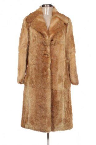 Дамско кожено палто Unbranded, Размер S, Цвят Бежов, Цена 122,70 €