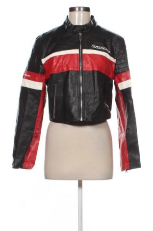 Дамско кожено яке Bershka, Размер L, Цвят Многоцветен, Цена 21,47 €