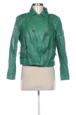 Dámská kožená bunda  Bershka, Velikost M, Barva Zelená, Cena  840,00 Kč