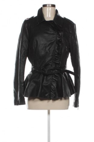 Γυναικείο δερμάτινο μπουφάν Cc Fashion, Μέγεθος L, Χρώμα Μαύρο, Τιμή 25,00 €