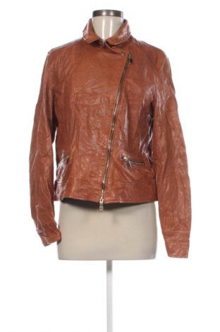Γυναικείο δερμάτινο μπουφάν Conbipel, Μέγεθος XXL, Χρώμα Καφέ, Τιμή 78,99 €